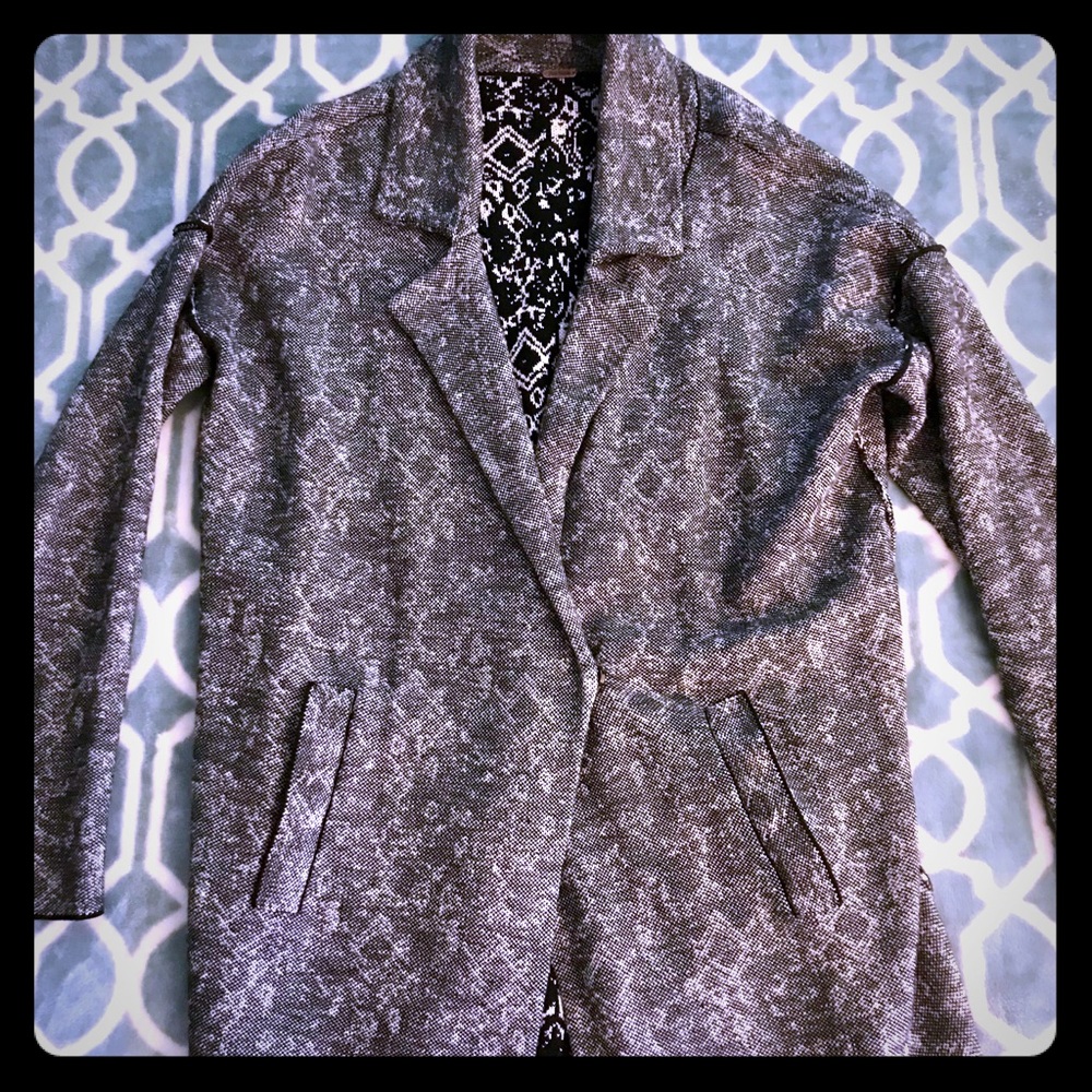 Free People Oversized Blazer with Pockets Sz S